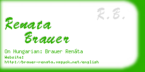 renata brauer business card