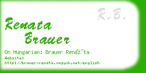 renata brauer business card